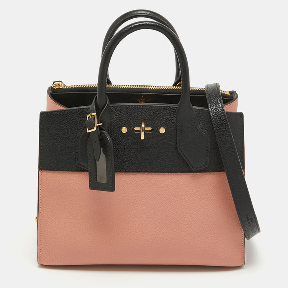 Louis Vuitton Handbags - LOUIS VUITTON Pink/Black Leather City Steamer PM Bag